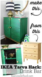 Ikea Tarva Hack Drink Bar Zuhause Diy Mobelverschonerung Umfunktionierte Mobelstucke