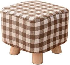 Vintage small wood foot step stool ottoman bench. Gaoz 28 X 25 Cm Ottoman Foot Stool 4 Legs Stands Linen Fabric Footstool Fabric Ottomans Bench Seat Foot Rest Step Stoo Fabric Ottoman Ottoman Bench Footstool