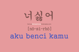 Biar kita tambah pintar bisa menguasai bahasa korea. Tulisan Bahasa Koreanya Aku Benci Kamu Kosakata Bahasa Korea Buku Pelajaran