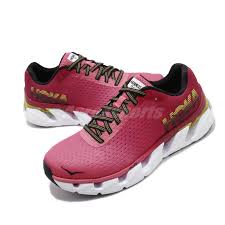 Details About Hoka One One W Elevon Hot Pink White Women Road Running Shoes 1019268 Hpcj