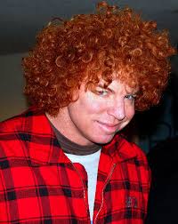 She is in fact blond, but has dyed her hair since she was only ten years old. Carrot Top Wikipedia
