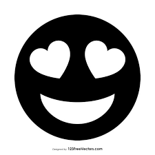 Image shared by mathaf munhoz. Black Smiling Face With Heart Eyes Emoji
