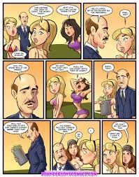 Sex comics where the secretary doing blowjob under the desk