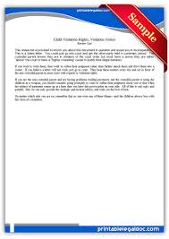 The children's rights allliance is jointly funded by the atlantic philanthropies, the department of community, equality and gaeltacht affairs and the one foundation. Free Printable Child Visitation Rights Viiolation Notice Form Generic