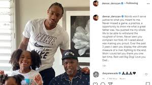 Morrison as well as derozan have been with. Demar Derozan Writes Heartfelt Tribute After The Death Of His Father Frank Kens5 Com
