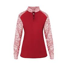 badger womens sport blend 1 4 zip 419800