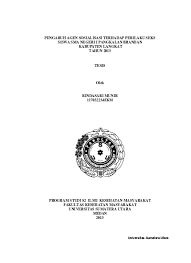 Biasanya dikaitkan dengan remaja dan orang dewasa dan melibatkan perubahan yang lebih kecil. Pengaruh Agen Sosialisasi Terhadap Perilaku Seks Siswa Sma Negeri I Pangkalan Brandan Kabupaten Langkat Tahun 2013