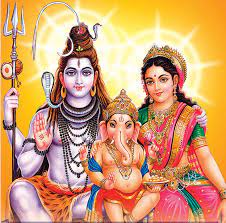 Cute Ganesha With Lord Shiva And Goddess Parvati Lord Shiva Statue Lord Ganesha Paintings Shiva Art