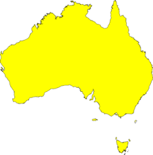 Australia Map Yellow Clip Art Australia Map Clip Art Art