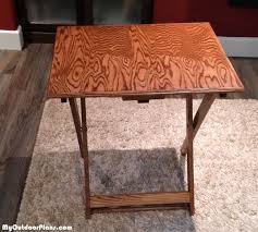 Diy Folding Tv Tray Myoutdoorplans Free Woodworking Plans And Projects Diy Shed Wooden Play Folding Tv Trays Woodworking Furniture Plans Wooden Playhouse