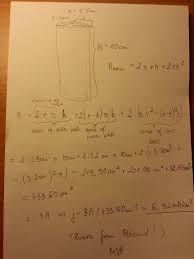 The following is the calculation formula for surface area of a cylinder. How Can I Calculate The Current Density Of A Cylindrical Empty Electrode