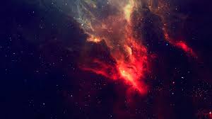 hot red nebula gas clouds deep e