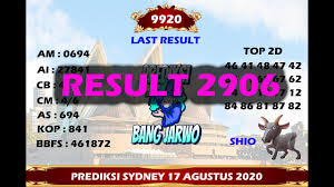 Prediksi Sydney Hari Ini 18 Agustus 2020 Bocoran Togel Sdy Hari Ini Rumus Jitu Syair Sidney Youtube