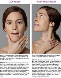 Simply keeping your head straight and pouting while keeping your lower lip out frontwards will tone up your neckline and this is another great exercise done to get rid of that chin fat. Face Exercise Face Exercises Jawline Exercise Face Yoga