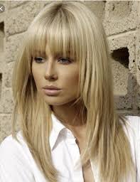 Pin By Kweese On Hair Blonde Hair With Bangs Medium Hair Styles Long Hair Styles