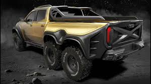 With 10 x 2 rear brakes. Mercedes X Class Exy 6x6 Concept By Carlex Design Six Wheeled Truck Youtube