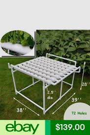 72 Sites Hydroponic Site Grow Kit Ebb And Flow Deep Water Culture Garden System Hydroponics Food Forest Garden Aquaponics Fish