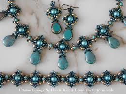 Beading Tutorials L Amore Necklace Earrings Bracelet Etsy In 2020 Beaded Bracelets Beaded Bracelets Tutorial Bracelet Patterns