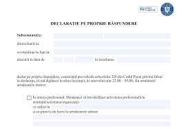 Totodată, reamintim faptul că declarația pe proprie răspundere poate fi redactată savesave model declarație pe proprie răspundere word for later. Modelul DeclaraÅ£iei Pe Proprie RÄspundere Èi Al AdeverinÅ£ei De La Angajator Care Trebuie Completate In Contextul Noilor RestricÅ£ii De CirculaÅ£ie Documente Financial Intelligence