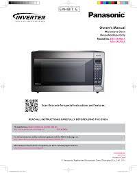 Operating instructions and cook book microwave oven for home use models no. Ap7a01 Microwave Oven User Manual Panasonic Appliance Of America