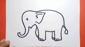 Simple elephant drawing step by step. Easy And Simple Elephant Drawing Youtube