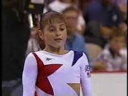 Moceanu also issued a reminder to spectators watching at home. Dominique Moceanu 1996 Professional World Team Championships Floor Exercise Youtube