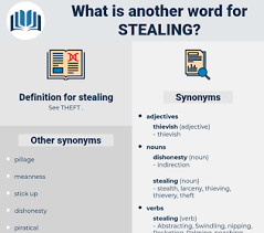 Australian someone who used to live in the australian bush and steal things from people who went there. Synonyms For Stealing Thesaurus Net