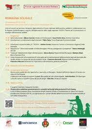 Banca di forlì credito cooperativo s.c. Economia Solidale In Tour Fa Tappa A Forlimpopoli Il 29 Novembre