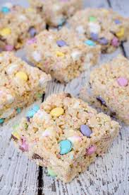 Easter Rice Krispies Treats Pockets Of Marshmallows Sprinkles And Candies Make These The B Easter Rice Krispie Treats Easter Baking Easter Desserts Recipes