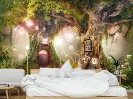Wallpaperadhesive Vinylmagical Forest Nurserymagic Etsy Fairytale Room Fairy Bedroom Fairytale Bedroom