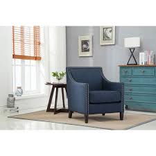 Choose seating that's proportional to the room's size and the scale of the other. Comfort Pointe Taslo Navy Blue Accent Chair 8018 10 Bellacor