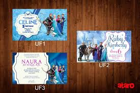 Undangan ulangtahun jual undangan ulangtahun eksklusif. Ataro Designs Undangan Ulang Tahun Ultah Anak Tema Frozen Sofia Masha And The Bear Dll