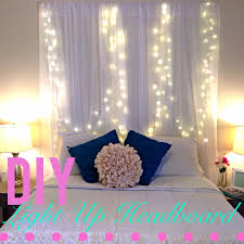Diy Light Up Headboard Headboard With Lights Diy Headboard With Lights Headboard Curtains