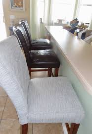 Recovering Bar Stools Bar Stool Slipcovers Leather Kitchen Chairs Refurbished Bar Stools