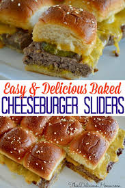 Easy Baked Cheeseburger Sliders This Delicious House Recipe Slider Recipes Easy Slider Recipes Sliders Recipes Hawaiian Rolls
