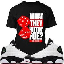 Crazy Baws Sneaker Tees Shirt Jordan Retro 13 Cny Chinese New Year Sneaker Tee Mens Outfits Tee Shirts