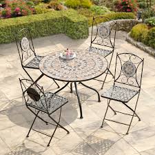 P Featuring Matt Black Frames And A Stunning Arabesque Mosaic Finish Our Suntime Algiers Green Mosa Outdoor Garden Furniture Dream Backyard Garden Bistro Set