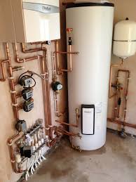 Boiler And Cylinder Surbiton House Heating Hydronic Radiant Floor Heating Floor Heating Systems