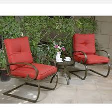 Cloud Mountain 3 Pc Patio Bistro Set Outdoor Cafe Furniture Seat Wrough Outdoor Cushions Patio Furniture Outdoor Patio Furniture Sets Patio Furniture Cushions
