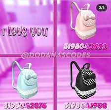 Cute Backpacks Roblox Roblox Roblox Roblox Codes (video includes hats, hairs, and. cute backpacks roblox roblox