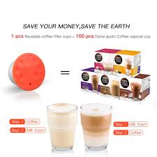 The vertuo capsules use a more complicated mechanism when the pods need to spin rapidly while mixing the coffee with water together. New Milk Foam Coffee Filters For Nescafe Dolce Gusto Refillable Coffee Capsules Pod Stainless Steel Reusable Coffee Filters Moon Ray Shop
