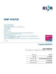 Msc status global business services company list more than 400 local and mnc set up global shared services and outsourcing entres in malaysia. Msc Bridge Class Status Report Propeller Tonnage
