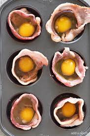 * remove, stir with the fork and microwave an additional 30 seconds. Bacon Egg Cups Recipe Add A Pinch