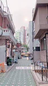 Hongdae Seoul Pemandangan Kota Fotografi Perjalanan Tempat Liburan