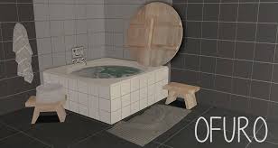 Riekus13 Recolors Of Lady Lama S Ofuro Bath Set Jope S Bath Sets Bath Recolor