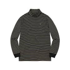 Black And White Striped Turtleneck Mens Supreme Gold Stripe Turtleneck 79 Liked On Polyvore Featuring Tops Sweaters Turtleneck Tops Polo N Striped Turtleneck Clothes Design Polo Neck Sweaters