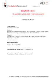 CONTEST LOGO 10 ANNI FONDAZIONE FRANCO ALBINI