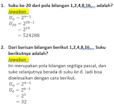 Maybe you would like to learn more about one of these? Soal Dan Pembahasan Pola Bilangan Kelas 8 Terlengkap Soalskul