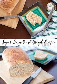Super Easy Bread Recipe With Yeast Photos And Video Directions From Life Sew Savory Easy Bread Recipes Easy Bread Super Easy Bread Recipe
