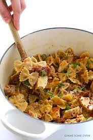 Creamy Pasta With Chicken And Sun Dried Tomatoes Gimme Some Oven Recipe Pasta Ingredients Pasta Dishes Recipes